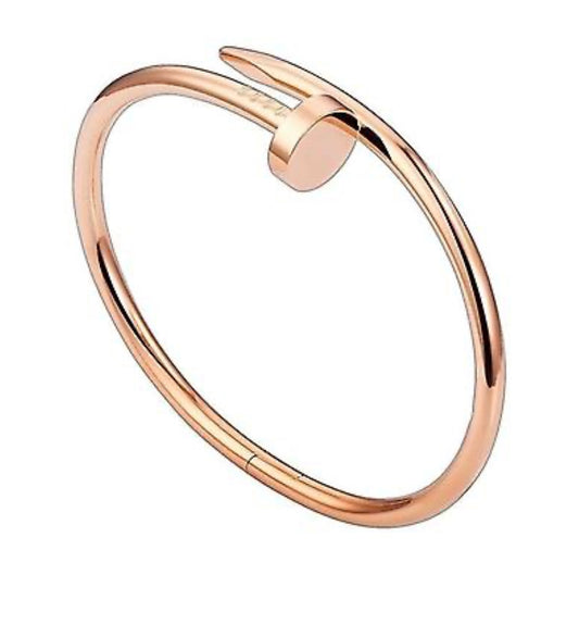 Spijker Armband Rosé Goud