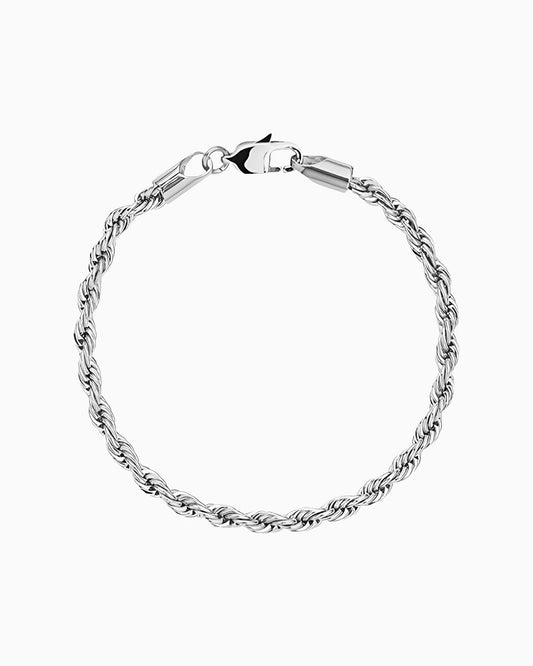 Rope Armband Zilver 18CM